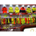 Invierno Acolchado Hi Vis Trabajo reflectante Saféy Chaqueta de parka con capucha ajustable